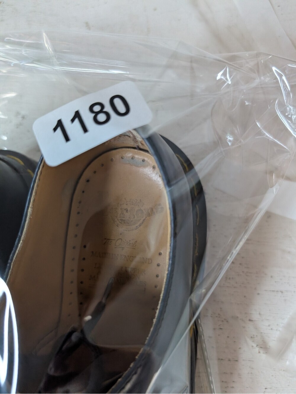 VTG 90s Dr. Martens Made in England 1461 Rare Navy Blue 3-Eye Oxfords Size 7